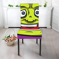 Cartoon Frankenstein Print Dining Chair Slipcover