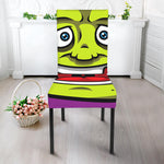 Cartoon Frankenstein Print Dining Chair Slipcover