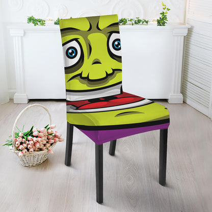 Cartoon Frankenstein Print Dining Chair Slipcover