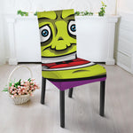 Cartoon Frankenstein Print Dining Chair Slipcover