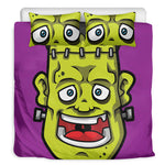 Cartoon Frankenstein Print Duvet Cover Bedding Set