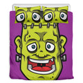 Cartoon Frankenstein Print Duvet Cover Bedding Set