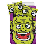 Cartoon Frankenstein Print Duvet Cover Bedding Set