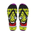 Cartoon Frankenstein Print Flip Flops