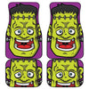 Cartoon Frankenstein Print Front and Back Car Floor Mats