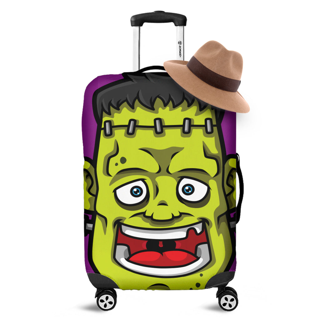 Cartoon Frankenstein Print Luggage Cover