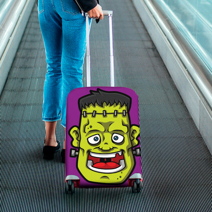 Cartoon Frankenstein Print Luggage Cover