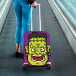 Cartoon Frankenstein Print Luggage Cover