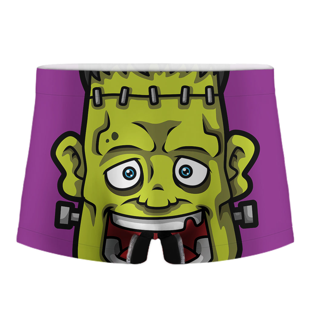 Cartoon Frankenstein Print Men's Boxer Briefs