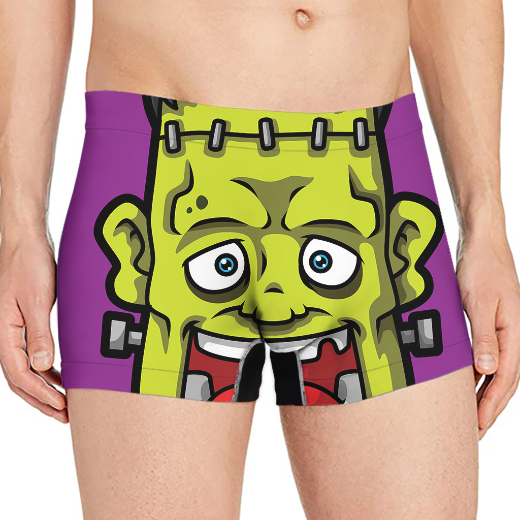 Cartoon Frankenstein Print Men's Boxer Briefs