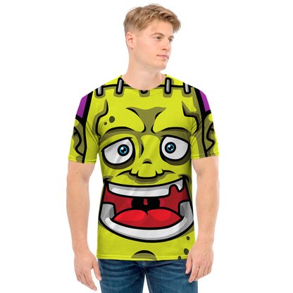 Cartoon Frankenstein Print Men's T-Shirt