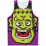 Cartoon Frankenstein Print Men's Tank Top