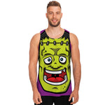 Cartoon Frankenstein Print Men's Tank Top