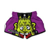 Cartoon Frankenstein Print Muay Thai Boxing Shorts