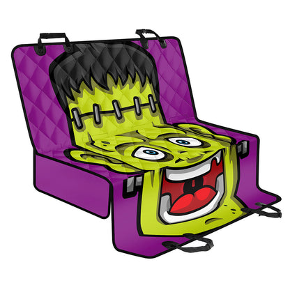 Cartoon Frankenstein Print Pet Car Back Seat Cover