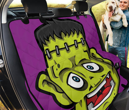 Cartoon Frankenstein Print Pet Car Back Seat Cover