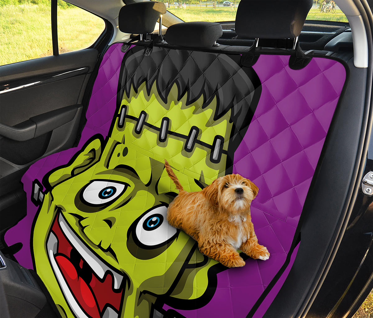 Cartoon Frankenstein Print Pet Car Back Seat Cover