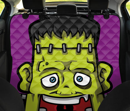 Cartoon Frankenstein Print Pet Car Back Seat Cover
