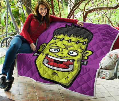 Cartoon Frankenstein Print Quilt