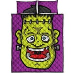 Cartoon Frankenstein Print Quilt Bed Set