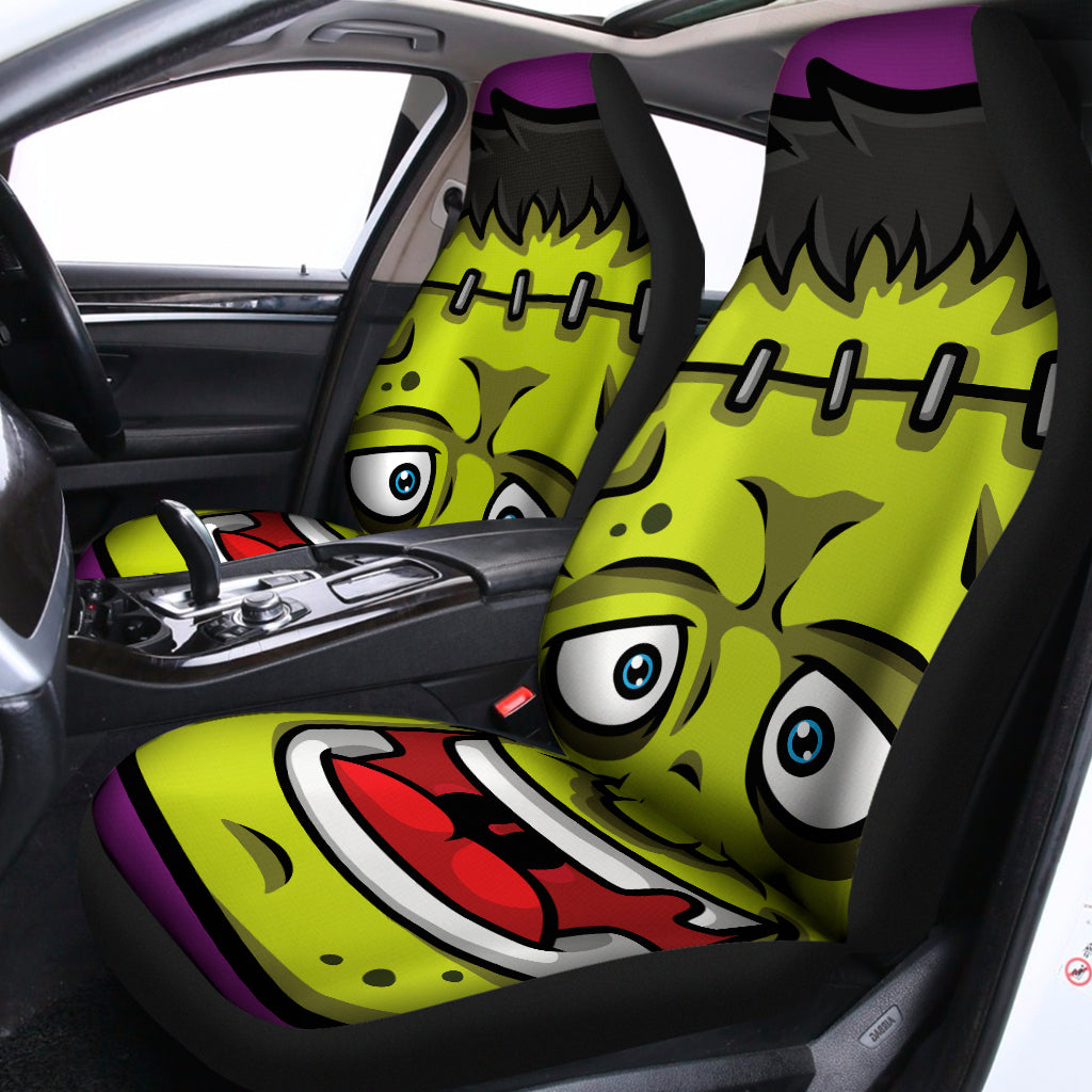 Cartoon Frankenstein Print Universal Fit Car Seat Covers