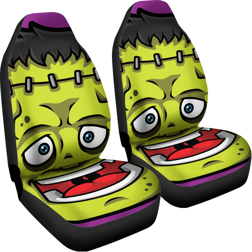 Cartoon Frankenstein Print Universal Fit Car Seat Covers