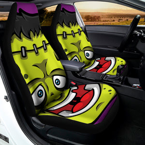 Cartoon Frankenstein Print Universal Fit Car Seat Covers