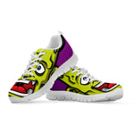 Cartoon Frankenstein Print White Sneakers