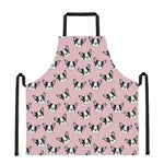 Cartoon French Bulldog Pattern Print Apron