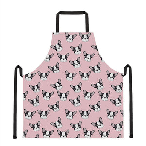 Cartoon French Bulldog Pattern Print Apron