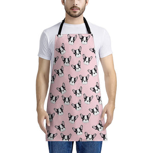 Cartoon French Bulldog Pattern Print Apron