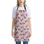 Cartoon French Bulldog Pattern Print Apron