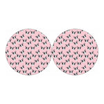 Cartoon French Bulldog Pattern Print Car Coasters