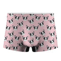 Cartoon French Bulldog Pattern Print Men's Boxer Briefs