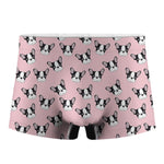 Cartoon French Bulldog Pattern Print Men's Boxer Briefs