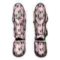 Cartoon French Bulldog Pattern Print Muay Thai Shin Guards