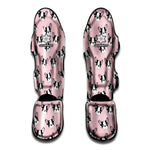 Cartoon French Bulldog Pattern Print Muay Thai Shin Guard