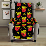 Cartoon French Fries Pattern Print Armchair Protector