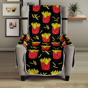 Cartoon French Fries Pattern Print Armchair Protector