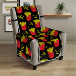 Cartoon French Fries Pattern Print Armchair Protector