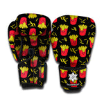 Cartoon French Fries Pattern Print Boxing Gloves