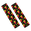 Cartoon French Fries Pattern Print Car Seat Belt Covers