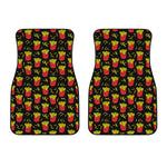 Cartoon French Fries Pattern Print Front Car Floor Mats