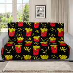 Cartoon French Fries Pattern Print Futon Protector