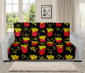 Cartoon French Fries Pattern Print Futon Protector