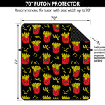 Cartoon French Fries Pattern Print Futon Protector