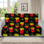 Cartoon French Fries Pattern Print Futon Protector