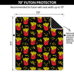 Cartoon French Fries Pattern Print Futon Protector