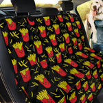 Cartoon French Fries Pattern Print Pet Car Back Seat Cover