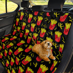 Cartoon French Fries Pattern Print Pet Car Back Seat Cover